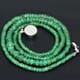 44.49 ctw Emerald Bead Necklace with Clasp 16.00 inches