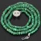42.58 ctw Emerald Bead Necklace with Clasp 16.00 inches