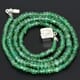 37.55 ctw Emerald Bead Necklace with Clasp 16.00 inches