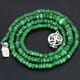 49.79 ctw Emerald Bead Necklace with Clasp 16.00 inches