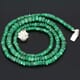 41.88 ctw Emerald Bead Necklace with Clasp 16.00 inches