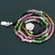30.39 ctw Multi Tourmaline Bead Necklace with Clasp 15.00 inches