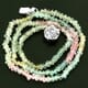 41.69 ctw Aquamarine Bead Necklace with Clasp 14.00 inches