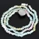23.16 ctw Aquamarine Bead Necklace with Clasp 14.00 inches