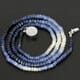 58.22 ctw Blue Sapphire Bead Necklace with Clasp 19.00 inches