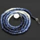 59.32 ctw Blue Sapphire Bead Necklace with Clasp 19.00 inches