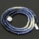 57.90 ctw Blue Sapphire Bead Necklace with Clasp 19.50 inches