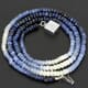 59.53 ctw Blue Sapphire Bead Necklace with Clasp 19.00 inches