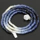 56.56 ctw Blue Sapphire Bead Necklace with Clasp 19.50 inches