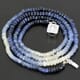 59.30 ctw Blue Sapphire Bead Necklace with Clasp 19.50 inches