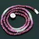 63.02 ctw Ruby Bead Necklace with Clasp 17.50 inches