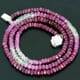 63.52 ctw Ruby Bead Necklace with Clasp 18.00 inches