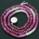 61.50 ctw Ruby Bead Necklace with Clasp 18.00 inches