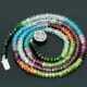 66.76 ctw Multi Stones Bead Necklace with Clasp 19.50 inches