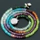 67.03 ctw Multi Stones Bead Necklace with Clasp 19.50 inches