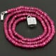 31.29 ctw Pink Tourmaline Bead Necklace with Clasp 14.00 inches