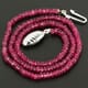 38.31 ctw Pink Tourmaline Bead Necklace with Clasp 14.50 inches