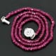 28.53 ctw Pink Tourmaline Bead Necklace with Clasp 14.00 inches