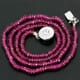 30.67 ctw Pink Tourmaline Bead Necklace with Clasp 14.00 inches