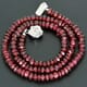 65.32 ctw Garnet Bead Necklace with Clasp 13.50 inches