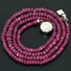 45.20 ctw Ruby Bead Necklace with Clasp 16.00 inches