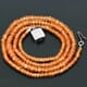 58.66 ctw Spessartite Bead Necklace with Clasp 17.50 inches