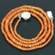 47.05 ctw Spessartite Bead Necklace with Clasp 17.50 inches