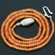 58.48 ctw Spessartite Bead Necklace with Clasp 17.00 inches