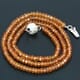 49.24 ctw Spessartite Bead Necklace with Clasp 15.00 inches