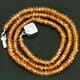 52.90 ctw Spessartite Bead Necklace with Clasp 14.50 inches