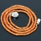 54.63 ctw Spessartite Bead Necklace with Clasp 17.50 inches