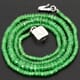 38.79 ctw Tsavorite Bead Necklace with Clasp 16.00 inches