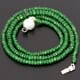 41.99 ctw Tsavorite Bead Necklace with Clasp 16.50 inches