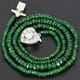 41.07 ctw Tsavorite Bead Necklace with Clasp 17.00 inches