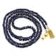 45.90 ctw Blue Sapphire Bead Necklace with Clasp 18.00 inches