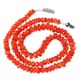 57.65 ctw Carnelian Bead Necklace with Clasp 14.25 inches