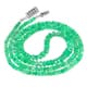 53.10 ctw Emerald Bead Necklace with Clasp 18.00 inches