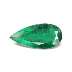 3.58-Carat Transparent-Clarity Dark Green Zambia Emerald