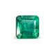 1.35-Carat Transparent-Clarity Dark Green Zambia Emerald