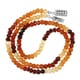 45.70 ctw Hessonite Bead Necklace with Clasp 14.75 inches