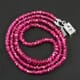36.00 ctw Pink Tourmaline Bead Necklace with Clasp 16.50 inches