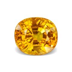 4.67-Carat VVS-Clarity Orangish Yellow Sapphire