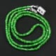 29.00 ctw Tsavorite Bead Necklace with Clasp 17.00 inches
