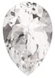 Natural White Topaz Pear Cut From 4x3 mm to 20x15 mm