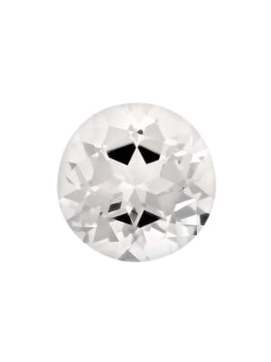 Natural White Topaz Round Cut From 2.00 mm to 12.00 mm