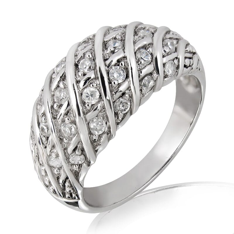 18K Gold and 0.40 Carat F Color VS Clarity Diamond Ring