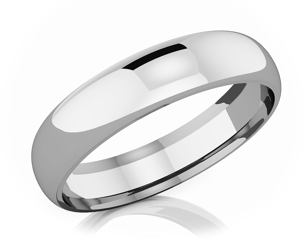 5 mm Comfort Fit Classic Platinum Wedding Band