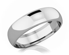 6 mm Comfort Fit Classic Platinum Wedding Band
