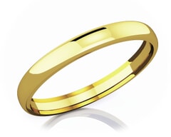 3 mm Comfort Fit Classic 18K Gold Wedding Band
