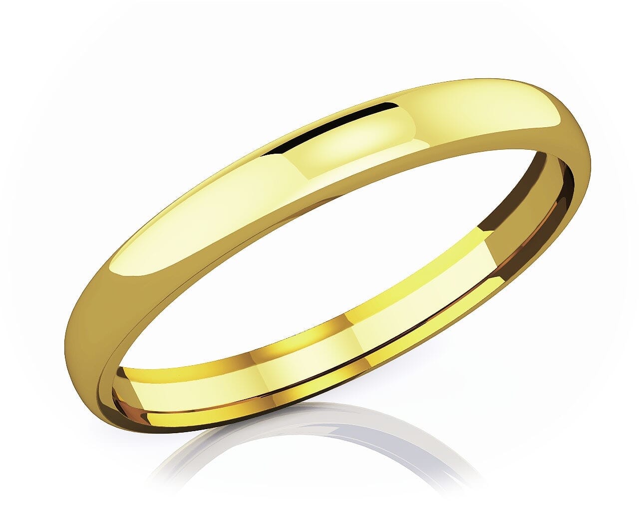 2 mm Comfort Fit Classic 18KT Gold Wedding Band